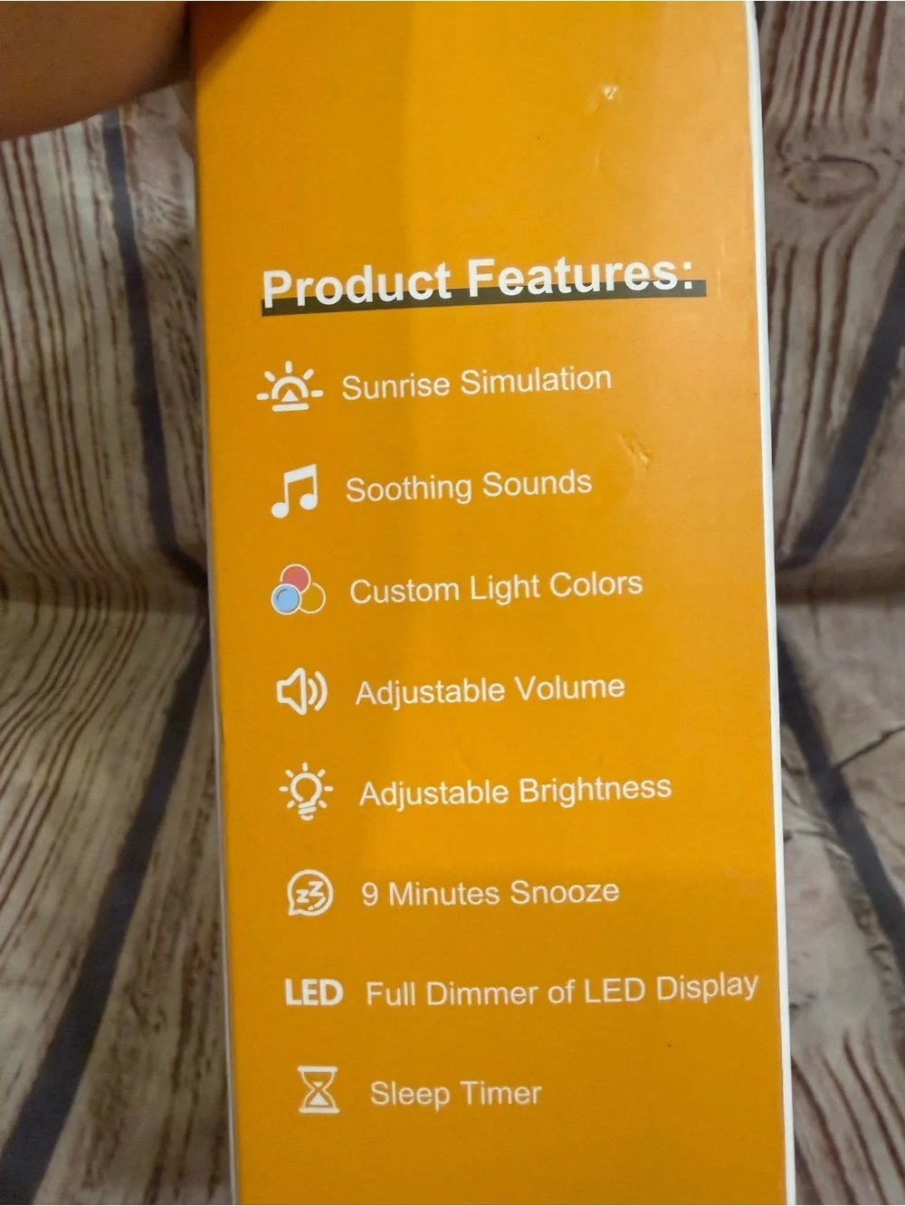 R7 Sunrise Alarm Clock Wake Up Light White Noise Sound Machine NIB